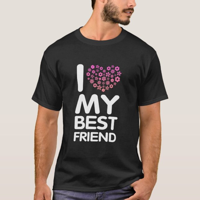 I Kärlek Min bästa vän T Shirt (Framsida)