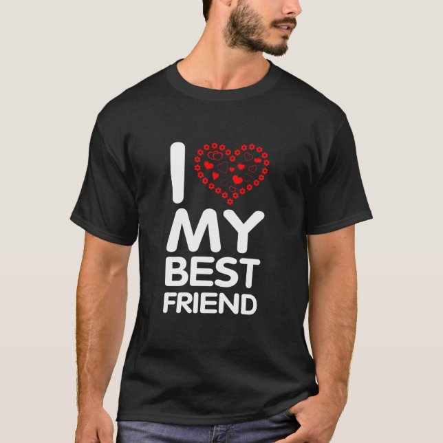 I Kärlek Min bästa vän T Shirt (Framsida)