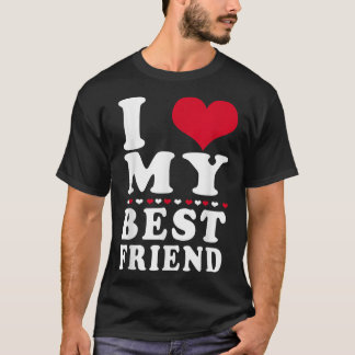 I Kärlek min bästa vänJag älskar min bästa vänBFF T Shirt