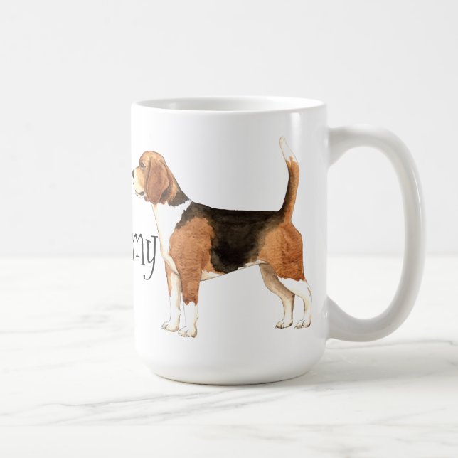I Kärlek min beagle Kaffemugg (Höger)