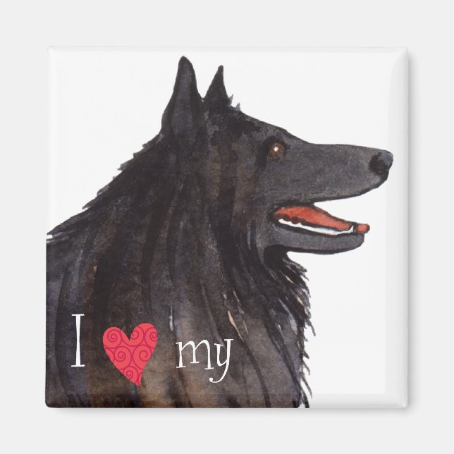 I Kärlek min belgiska fårhund Magnet (Framsidan)