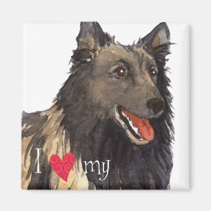 I Kärlek min belgiska Tervuren Magnet