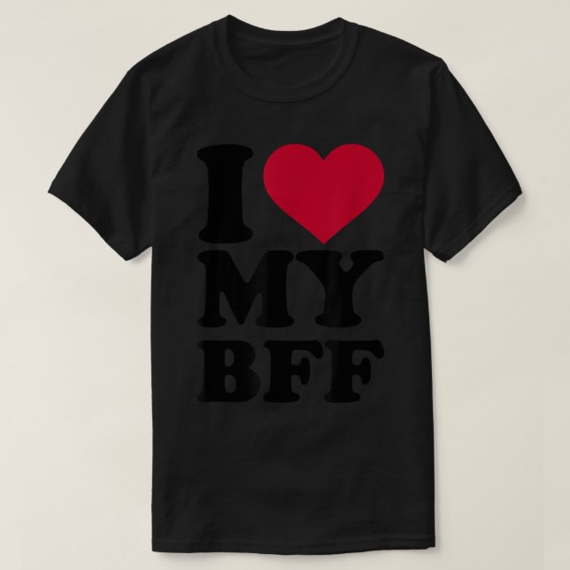 I kärlek min BFF T Shirt (Design framsida)