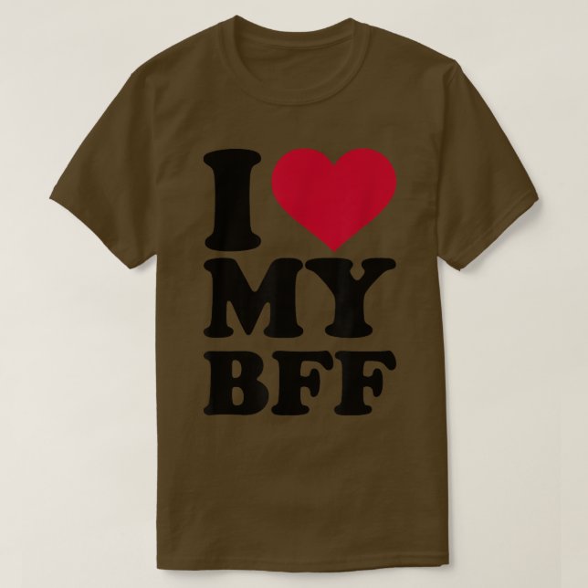 I kärlek min BFF T Shirt (Design framsida)