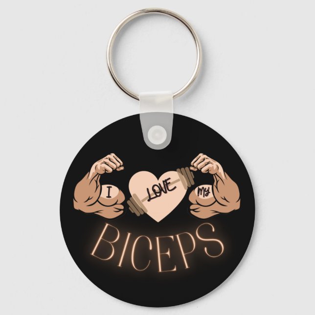 I Kärlek min biceps Nyckelring (Framsida)