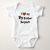 i Kärlek min Big Brother Personlig Baby Bodykostym