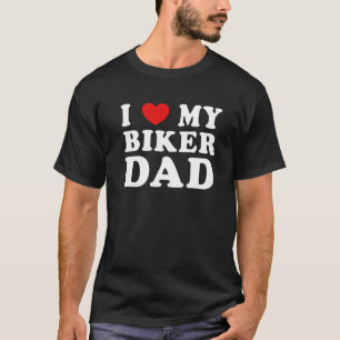 I Kärlek Min Biker Pappa Coola Freaky Far Make Gra T Shirt