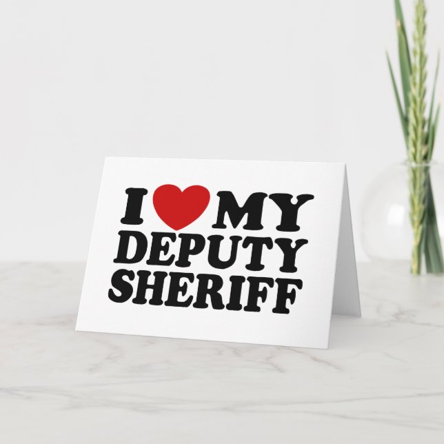 I Kärlek Min biträdande sheriff Kort (Framsida)