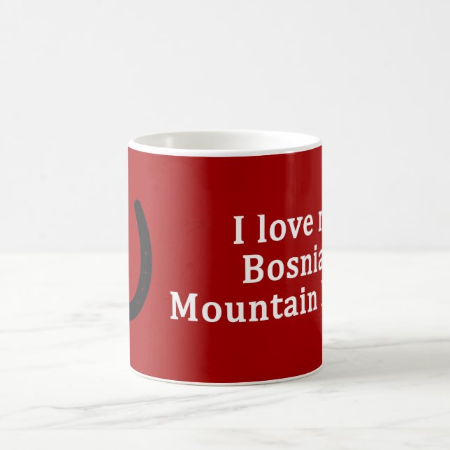 I Kärlek Min bosniska bergshäst Kaffemugg (Center)