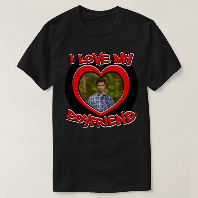 I Kärlek min Boykompis Graffiti Heart Ram Red T-Sh T Shirt (Design framsida)