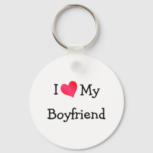 I Kärlek Min boykompis Keychain Nyckelring