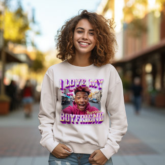 I Kärlek Min Boykompis Lila Bootleg Rapper Photo T Shirt