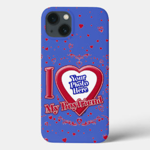 I Kärlek min Boykompis Photo Red Hearts Deep Royal