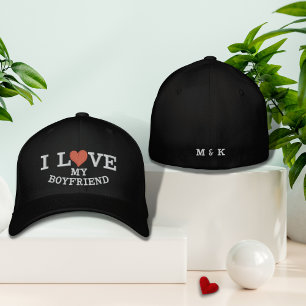 I Kärlek Min Boykompis Red Heart Monogram-Anpassni Broderad Keps
