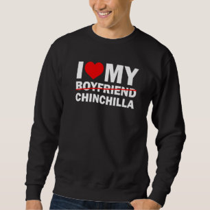I Kärlek Min Boykompis Slash Chinchilla Fånig Pet Lång Ärmad Tröja