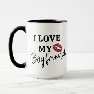 I Kärlek Min boyvän Romantic Coffee Mugg
