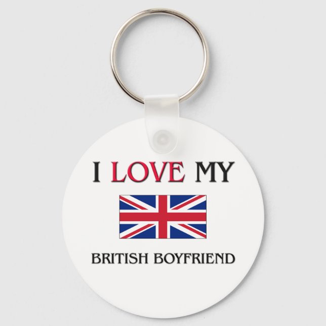 I Kärlek Min brittiska bojvän Nyckelring (Framsida)