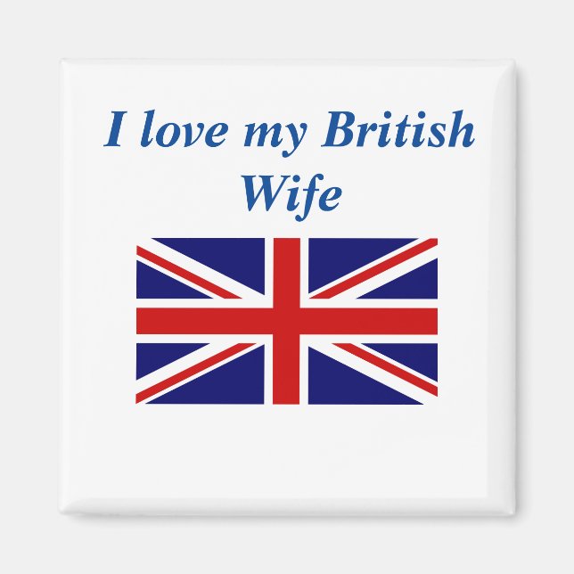 I kärlek Min brittiska fru Magnet (Framsidan)