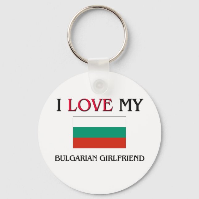 I Kärlek Min bulgariska flickvän Nyckelring (Framsida)