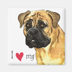 I Kärlek min bullmastiff Magnet