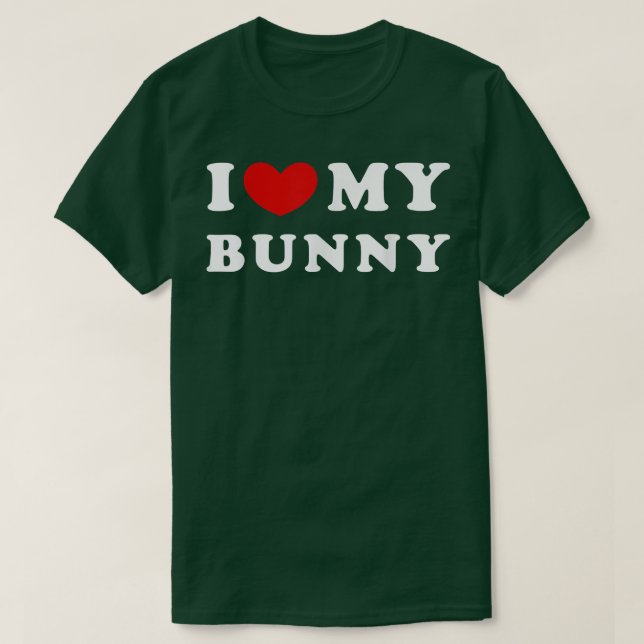 I Kärlek Min Bunny, jag hatar min Bunny  T Shirt (Design framsida)
