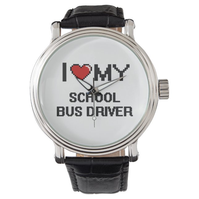I kärlek, min Buss-skolförare Armbandsur (Framsida)