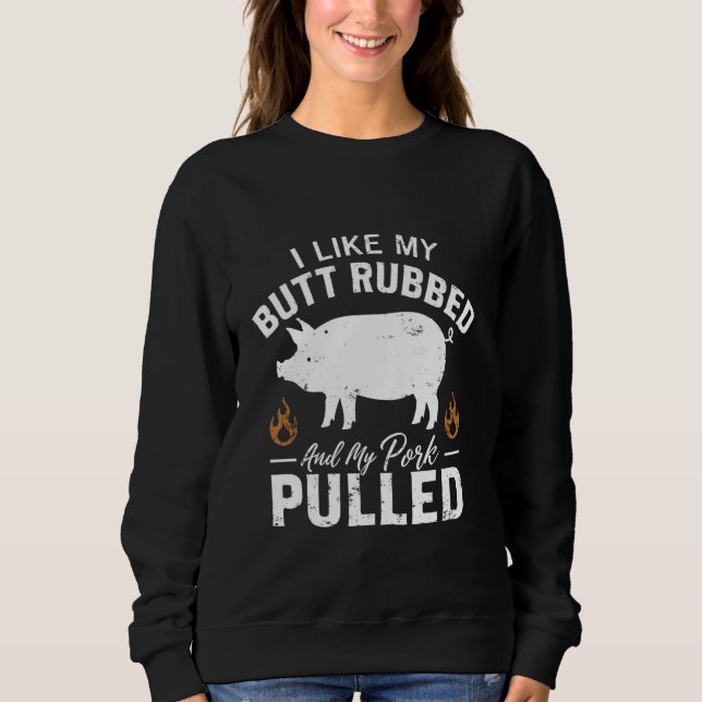 I Kärlek, min butgummi och min Gris-mudde - BBQ Gr T Shirt (Framsida)