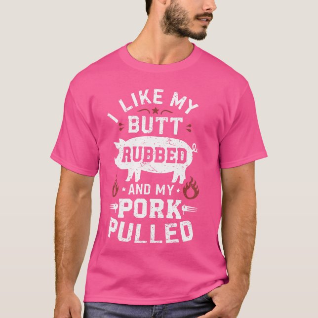 I Kärlek, min butgummi och min Gris-mudde - BBQ Gr T Shirt (Framsida)