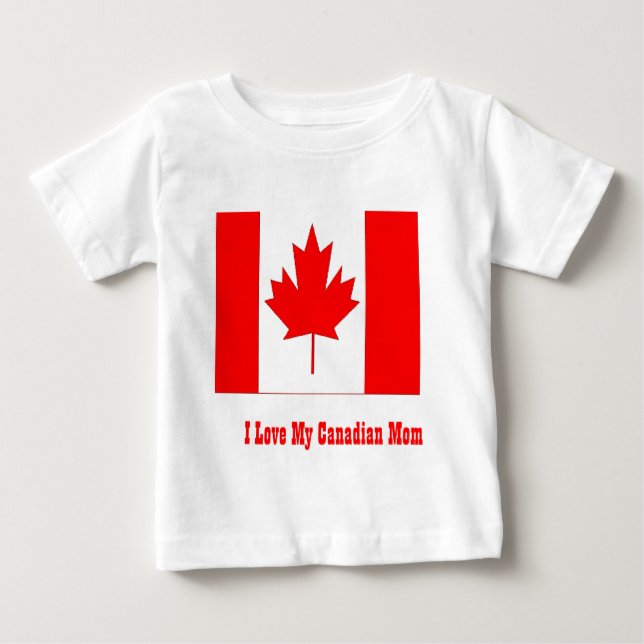 I kärlek min canadian mamma tee shirt (Framsida)