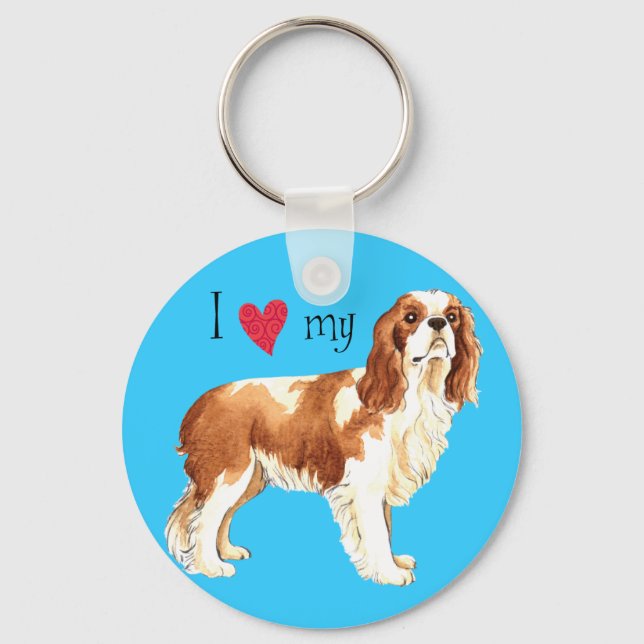 I Kärlek min Cavalier Nyckelring (Framsida)