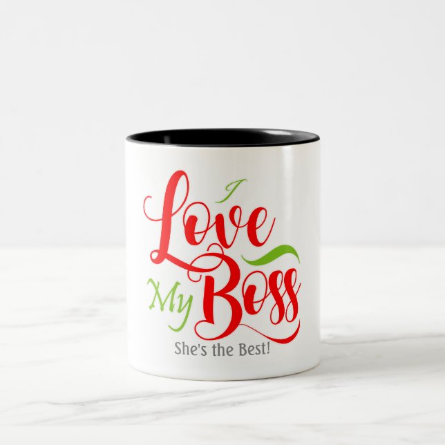 I Kärlek min Chef Två-Tonad Mugg (Center)