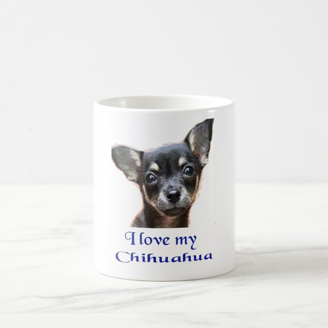 I Kärlek min Chihuahua Magic Mugg (Center)