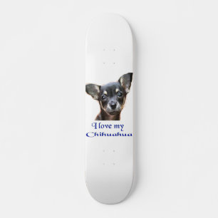 I kärlek min Chihuahua Old School Skateboard Bräda 21,6 Cm