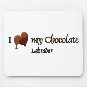 I Kärlek min Chocolate Labrador Musmatta