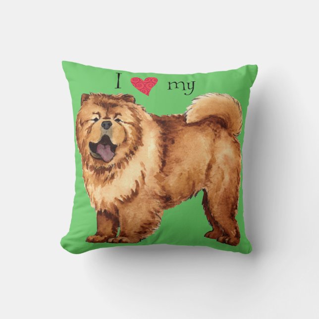 I Kärlek min chow Kudde (Framsida)