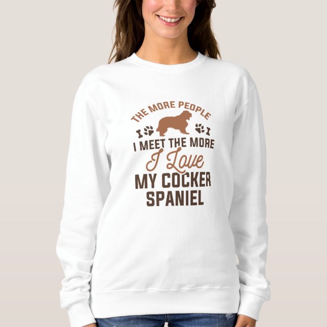 I Kärlek Min Cocker Spanska T Shirt (Framsida)