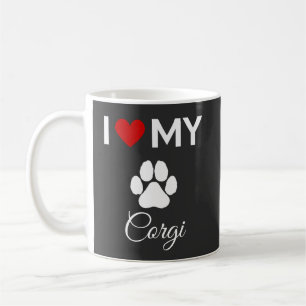 I kärlek min Corgi hund-anpassningsbar Kaffemugg