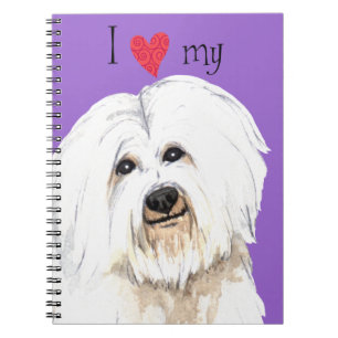 I Kärlek min Coton de Tulear Anteckningsbok Med Spiral