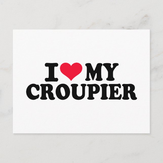 I kärlek min Croupier Vykort (Framsida)