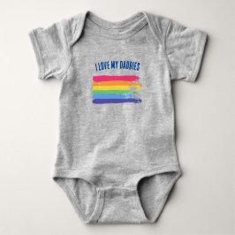 I kärlek min Daddies Rainbow Gay Pappor T Shirt