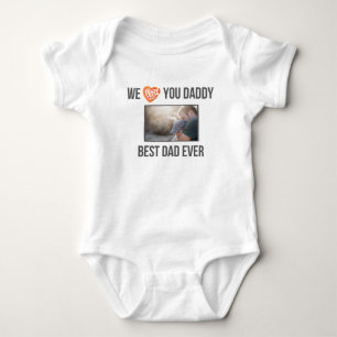 I KÄRLEK MIN DADDY BARNKLÄDER ANPASSNINGSBAR PHOTO T SHIRT