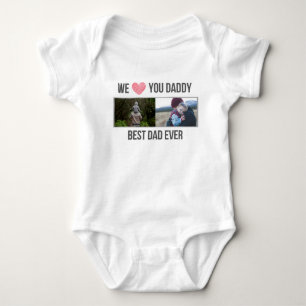 I KÄRLEK MIN DADDY BARNKLÄDER ANPASSNINGSBAR PHOTO T SHIRT