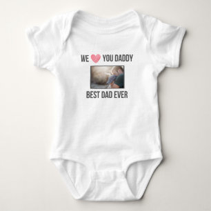 I KÄRLEK MIN DADDY BARNKLÄDER ANPASSNINGSBAR PHOTO T SHIRT