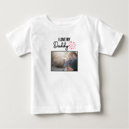 I KÄRLEK MIN DADDY BARNKLÄDER ANPASSNINGSBAR PHOTO T SHIRT