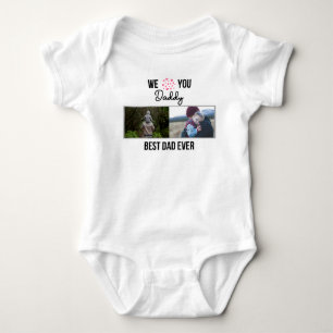 I KÄRLEK MIN DADDY BARNKLÄDER ANPASSNINGSBAR PHOTO T SHIRT
