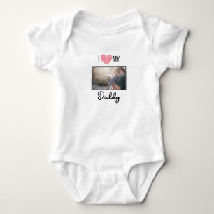 I KÄRLEK MIN DADDY BARNKLÄDER ANPASSNINGSBAR PHOTO T SHIRT