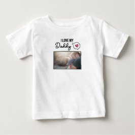 I KÄRLEK MIN DADDY BARNKLÄDER ANPASSNINGSBAR PHOTO T SHIRT