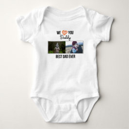 I KÄRLEK MIN DADDY BARNKLÄDER ANPASSNINGSBAR PHOTO T SHIRT