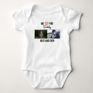 I KÄRLEK MIN DADDY BARNKLÄDER ANPASSNINGSBAR PHOTO T SHIRT