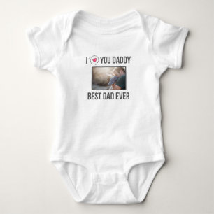 I KÄRLEK MIN DADDY BARNKLÄDER ANPASSNINGSBAR PHOTO T SHIRT